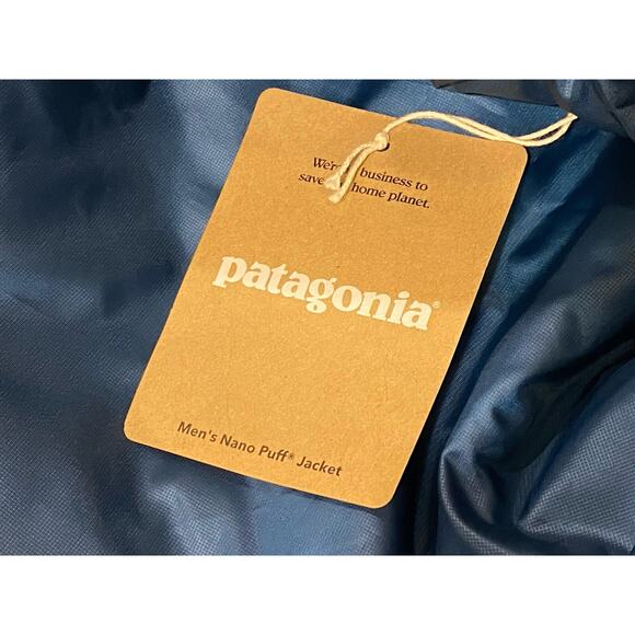 Patagonia Nano Puff Jacket Lagom Blue Men’s Small S $239 | Insulated NWT NEW - Picture 3 of 5